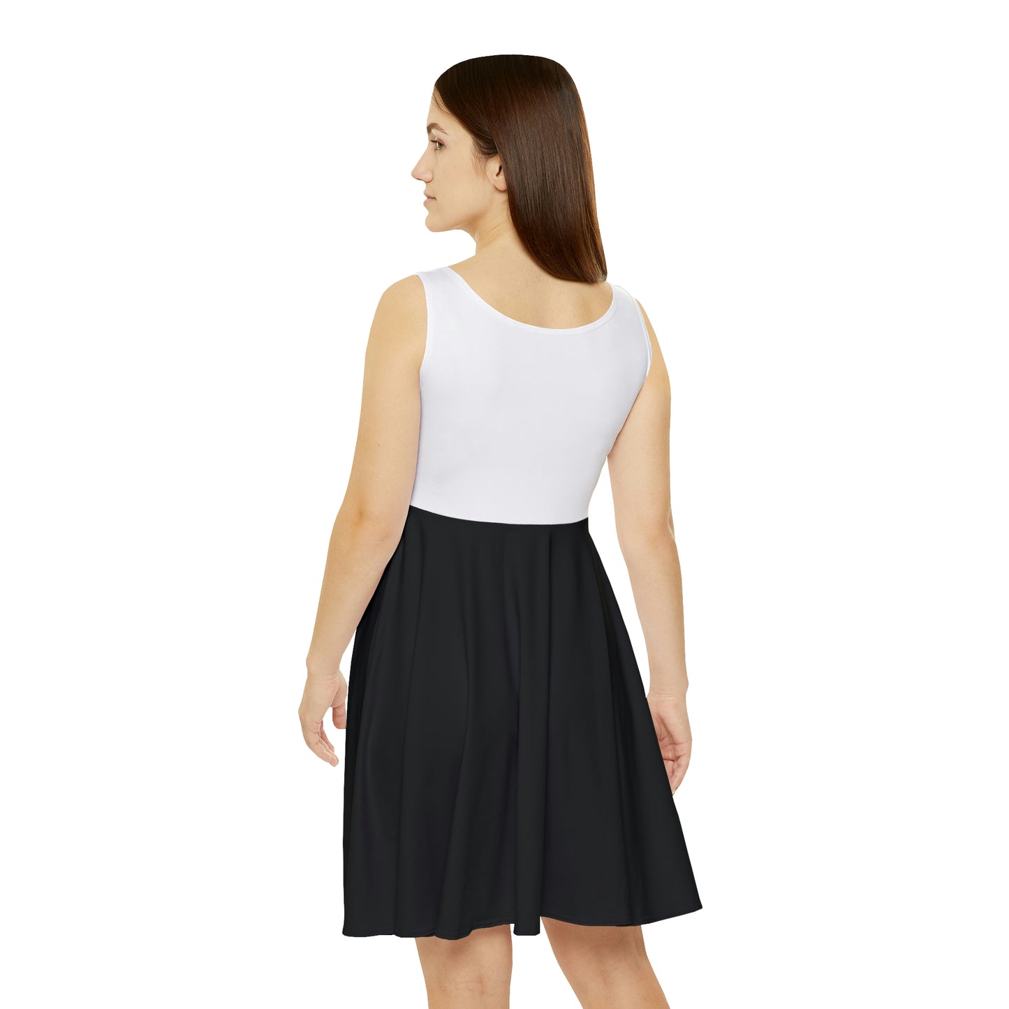 Hell Cat Flowy Dress with Black Bottom