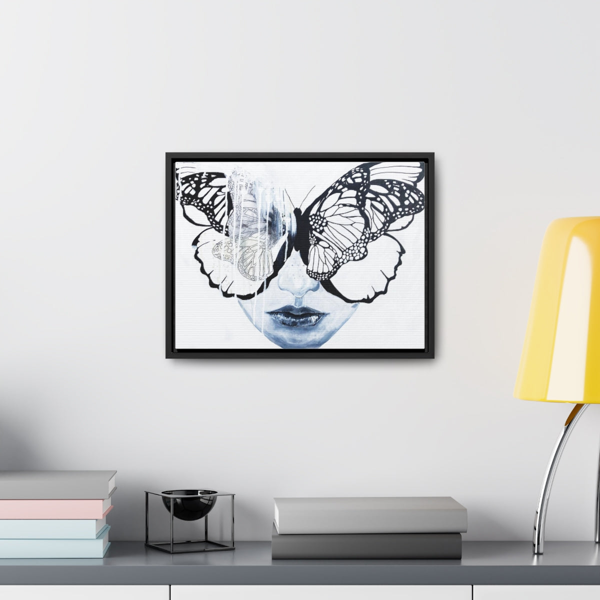 "Butterfly Eyes" Painting by Kelly Kresconko PRINT on Gallery Canvas Wraps, Horizontal Frame