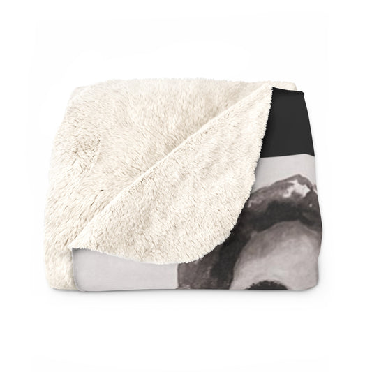 "Melancholy Felines" By Kelly Kresconko Sherpa Fleece Blanket