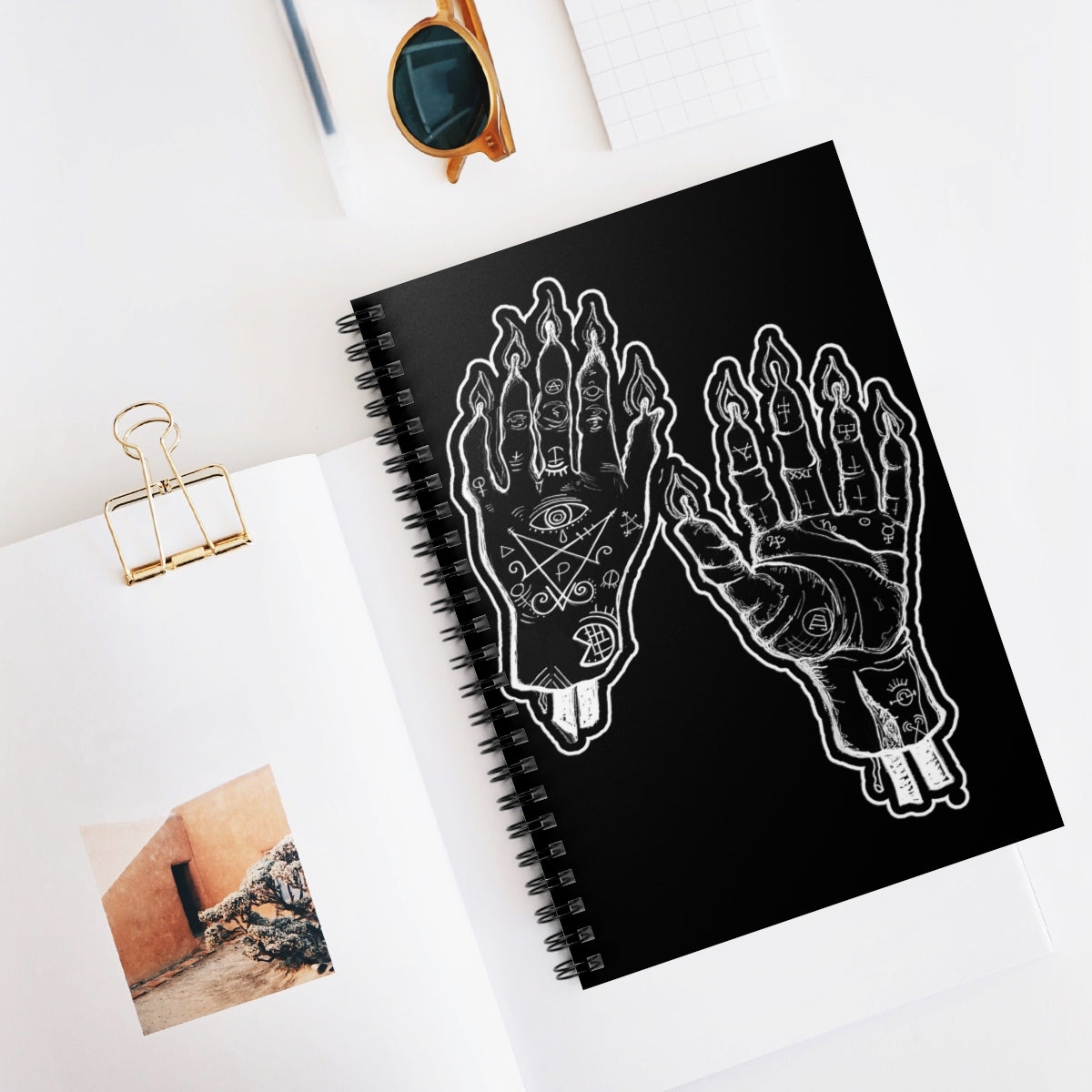 Hands of Glory Spiral Notebook - Ruled Line
