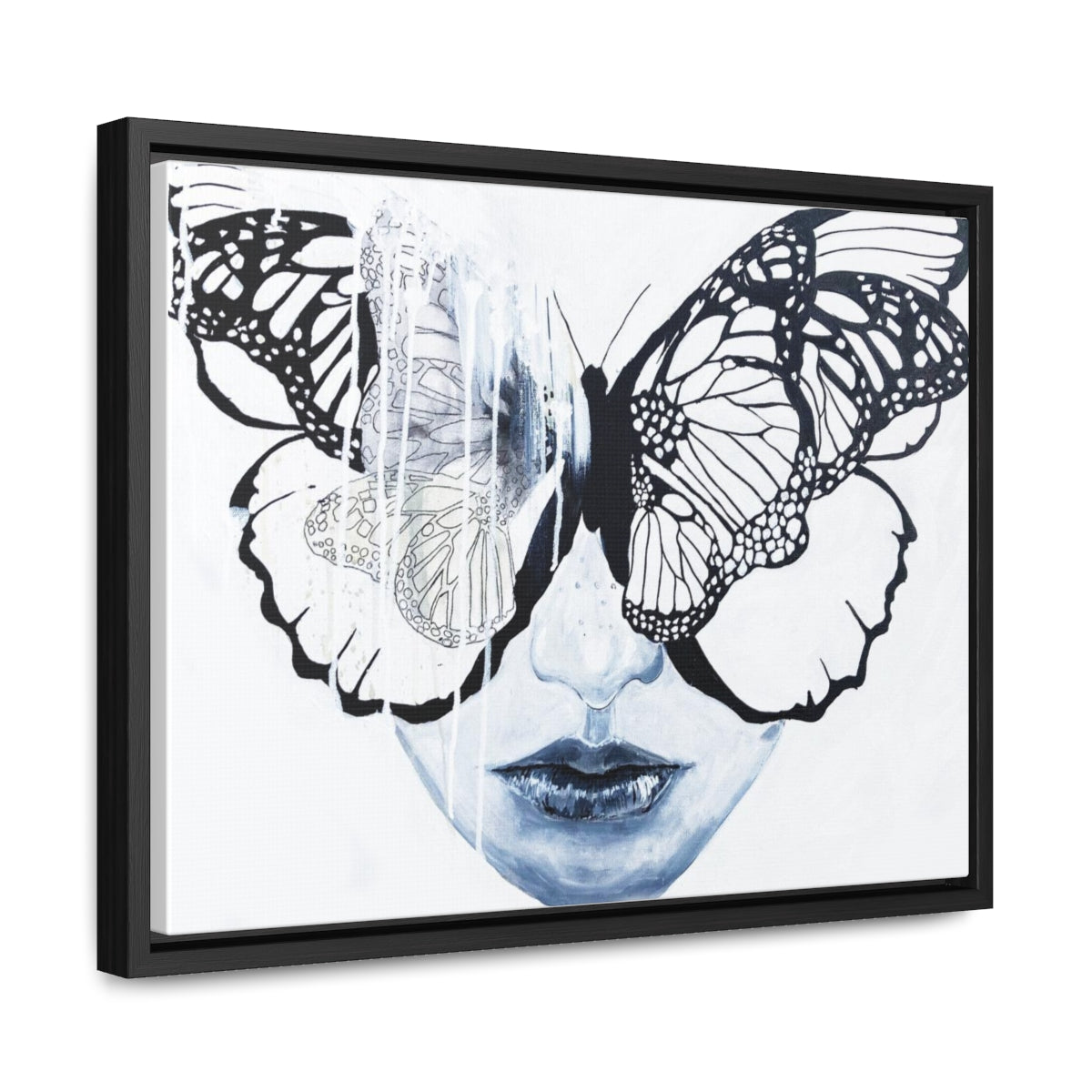 "Butterfly Eyes" Painting by Kelly Kresconko PRINT on Gallery Canvas Wraps, Horizontal Frame