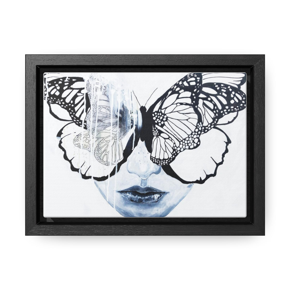 "Butterfly Eyes" Painting by Kelly Kresconko PRINT on Gallery Canvas Wraps, Horizontal Frame
