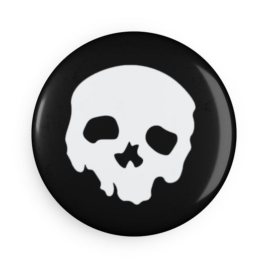 Skull Magnet, Round (1 & 10 pcs)