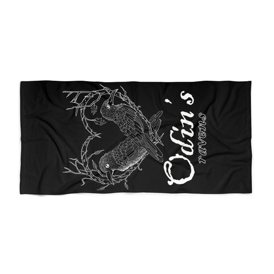 Odin's Ravens Beach Towel