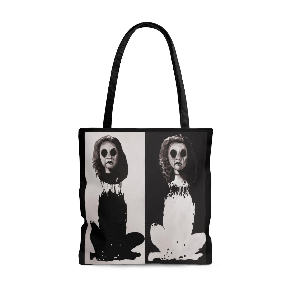 "Melancholy Felines" Painting by Kelly Kresconko Tote Bag
