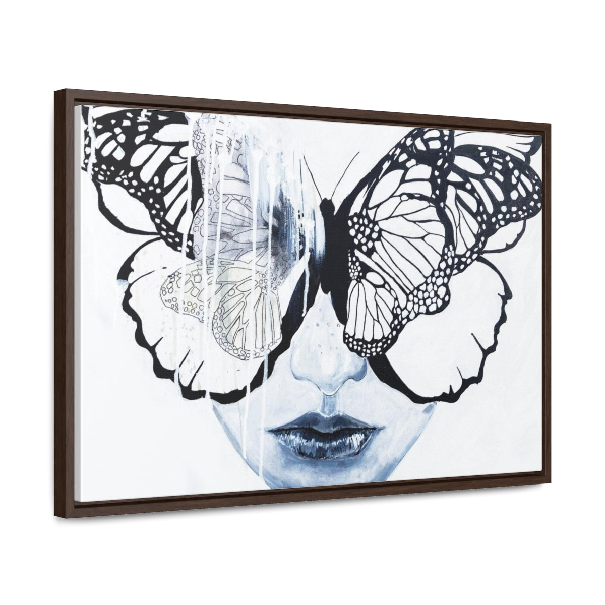 "Butterfly Eyes" Painting by Kelly Kresconko PRINT on Gallery Canvas Wraps, Horizontal Frame