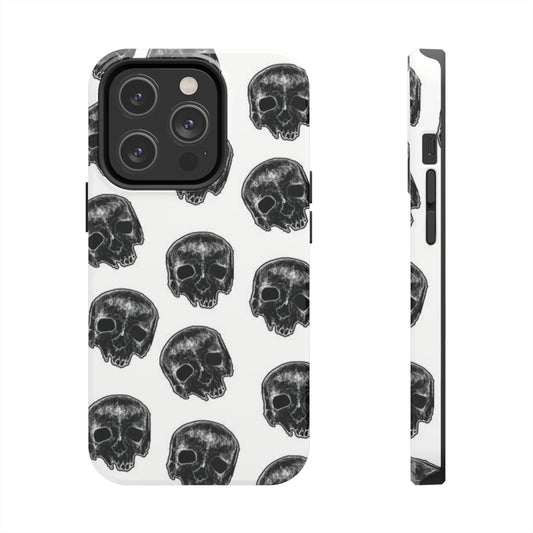 Skull Illustration by Kelly Kresconko Phone Case