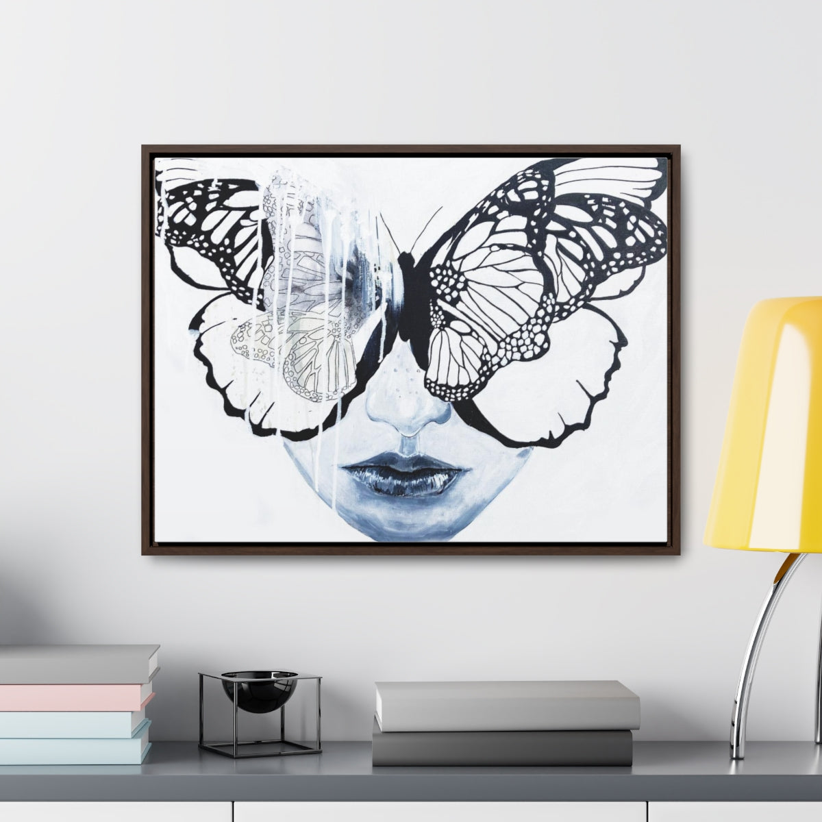 "Butterfly Eyes" Painting by Kelly Kresconko PRINT on Gallery Canvas Wraps, Horizontal Frame