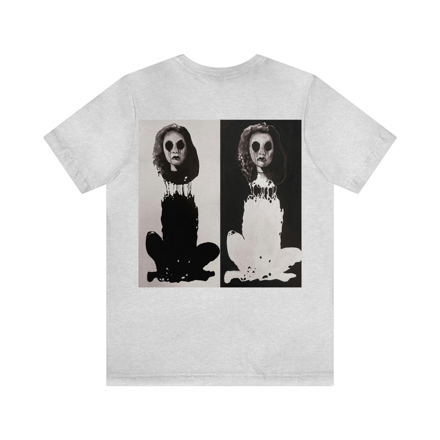 "Melancholy Felines" Painting by Kelly Kresconko Unisex Jersey Short Sleeve Tee