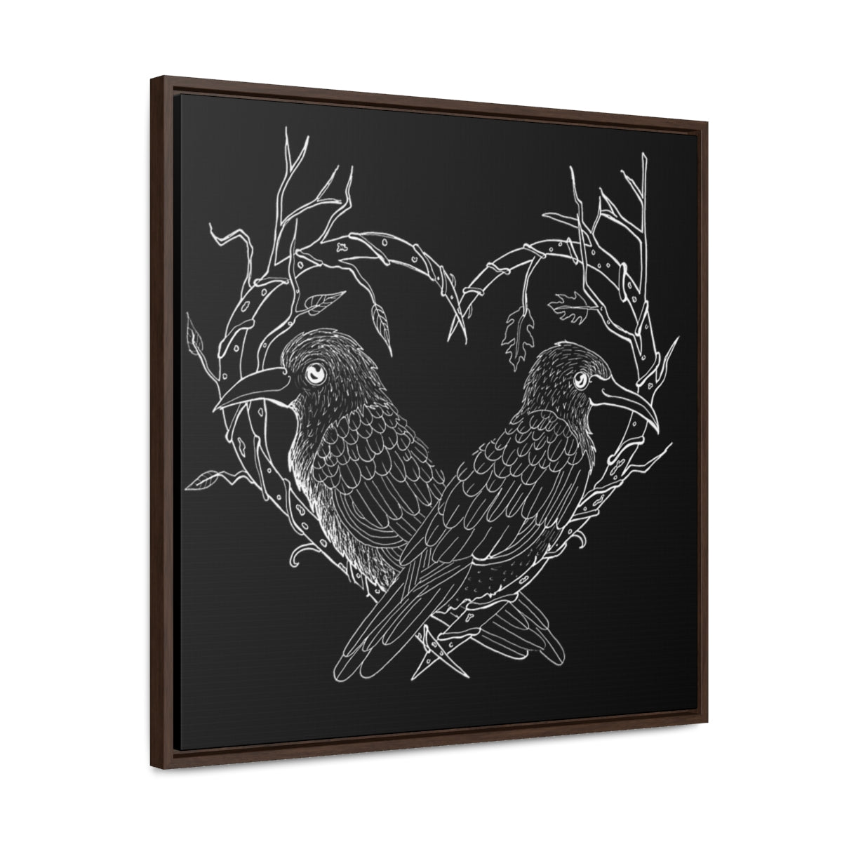 Odin's Ravens Gallery Canvas Wraps, Square Frame