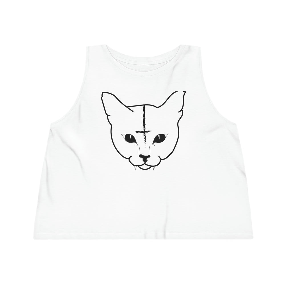 Hell Cat Cropped Tank Top