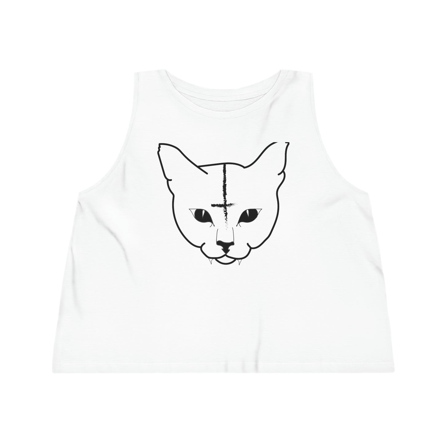 Hell Cat Cropped Tank Top