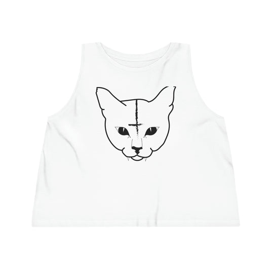 Hell Cat Cropped Tank Top