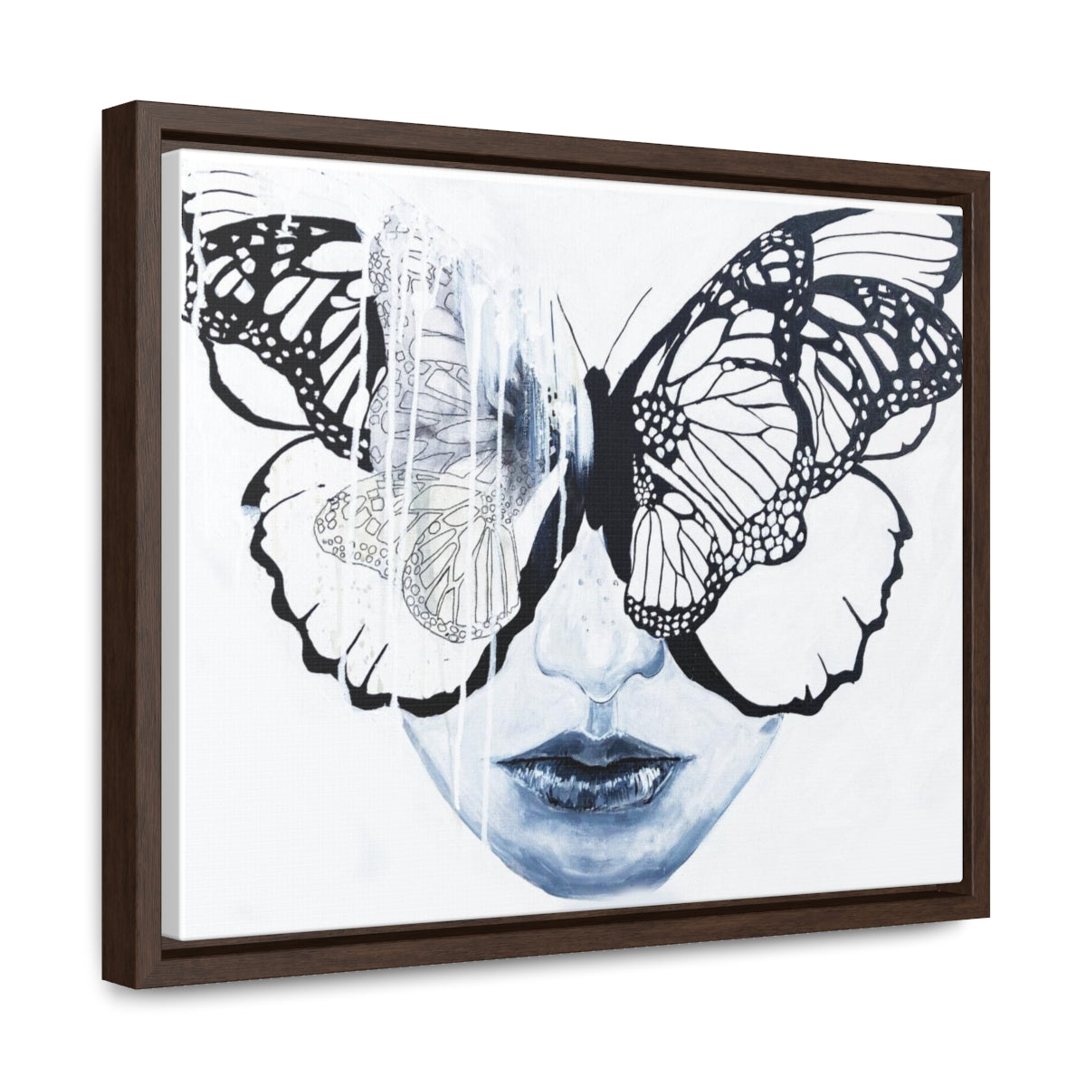 "Butterfly Eyes" Painting by Kelly Kresconko PRINT on Gallery Canvas Wraps, Horizontal Frame