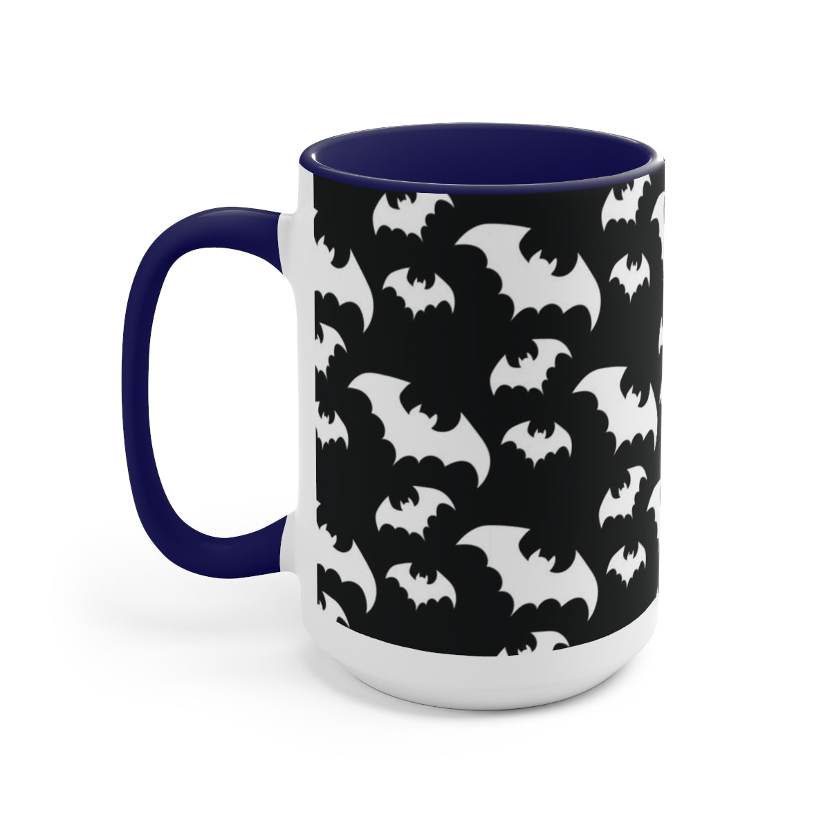 Batty Two-Tone Coffee Mugs, 15oz