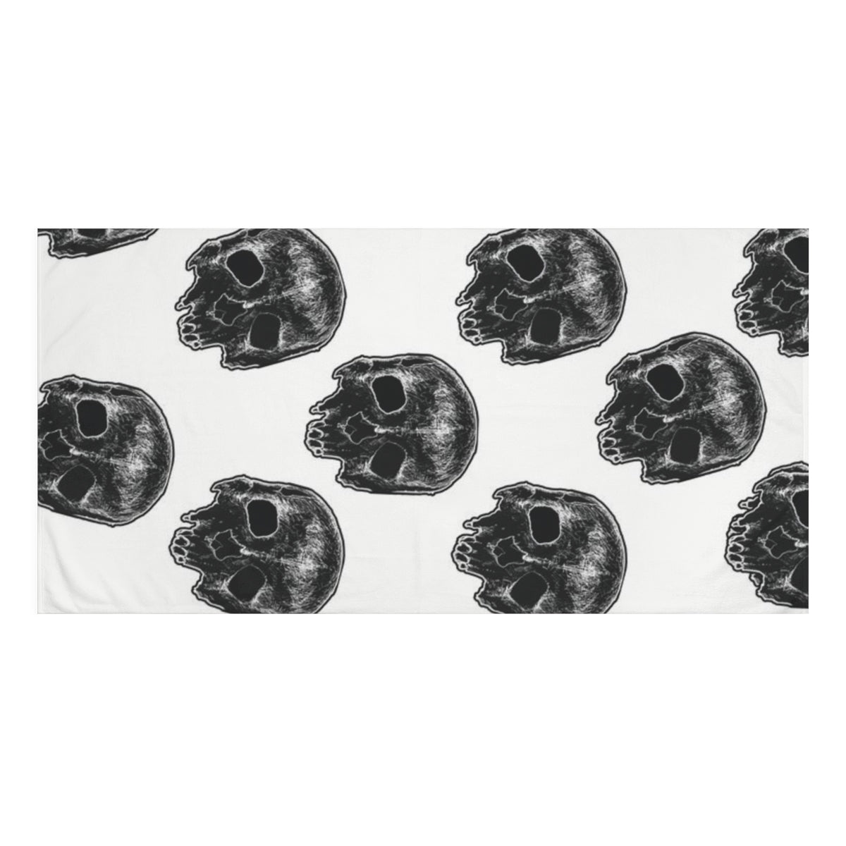 Sketchy Skull Mink-Cotton Towel