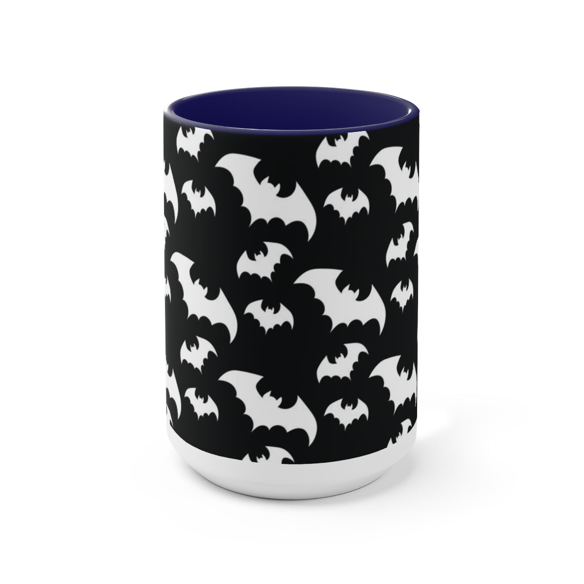 Batty Two-Tone Coffee Mugs, 15oz
