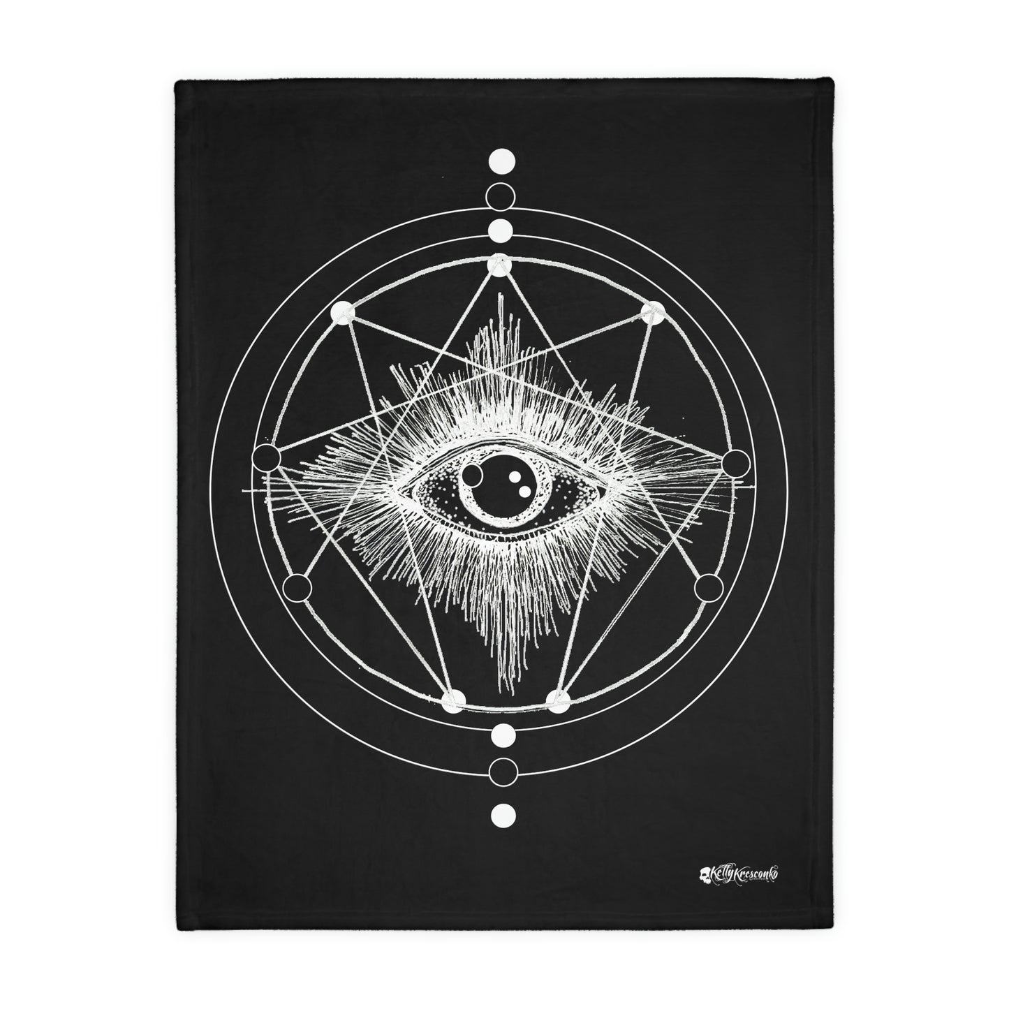 "Enlightenment" Velveteen Minky Blanket (Two-sided print)