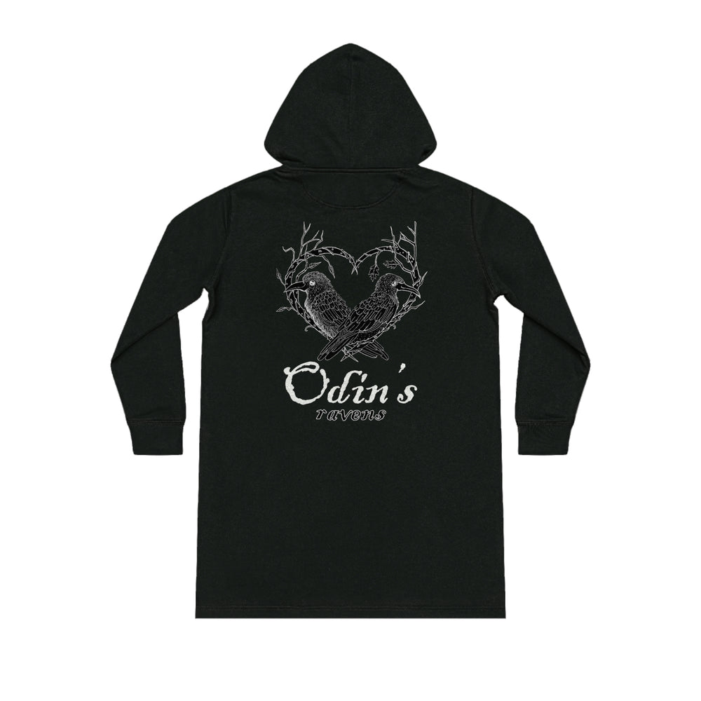 Odin's Ravens Extra long Dress Style Hoodie