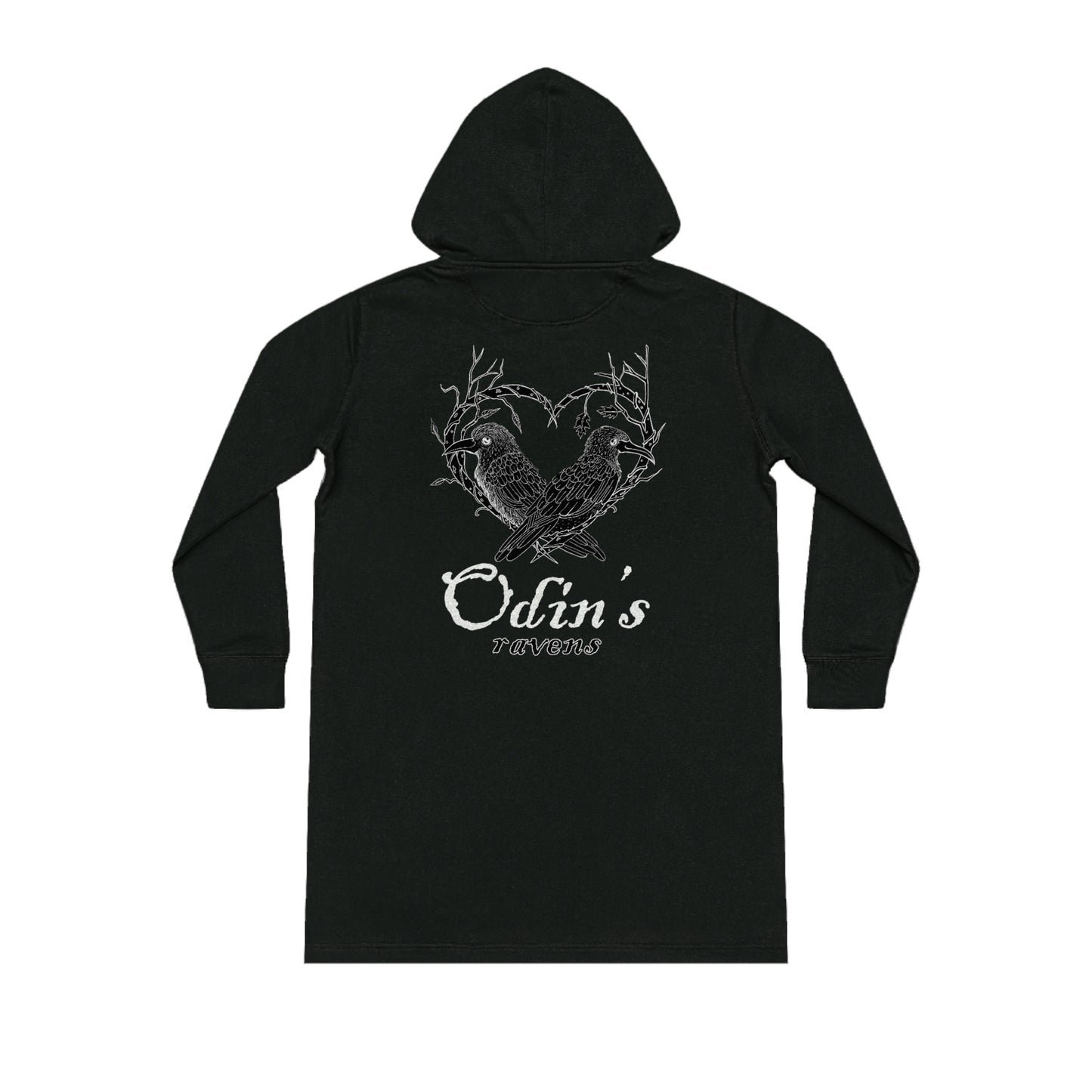 Odin's Ravens Extra long Dress Style Hoodie