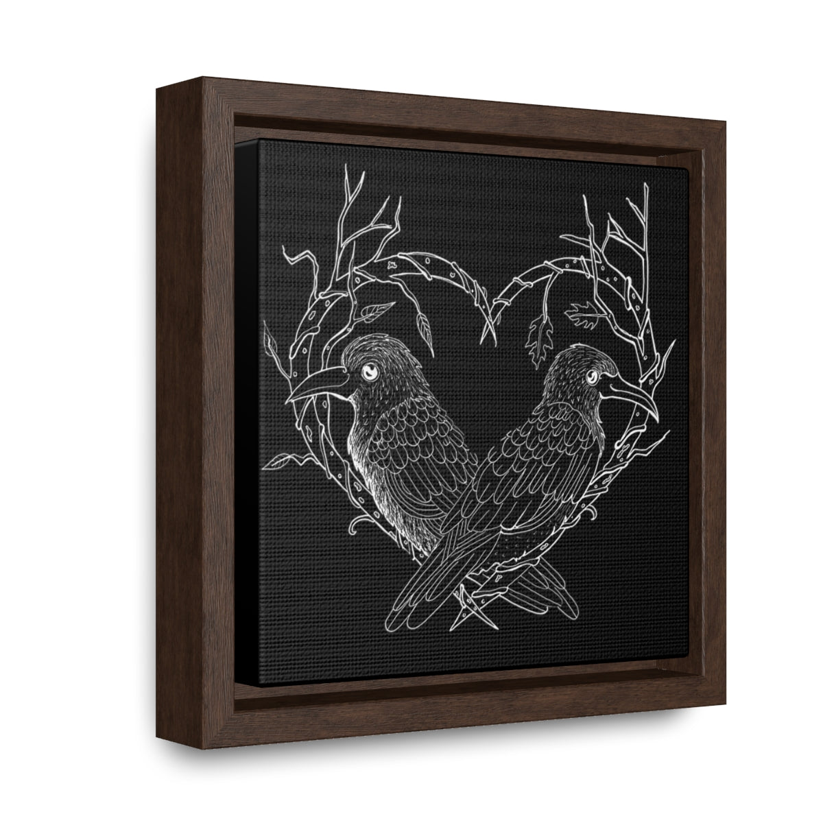 Odin's Ravens Gallery Canvas Wraps, Square Frame