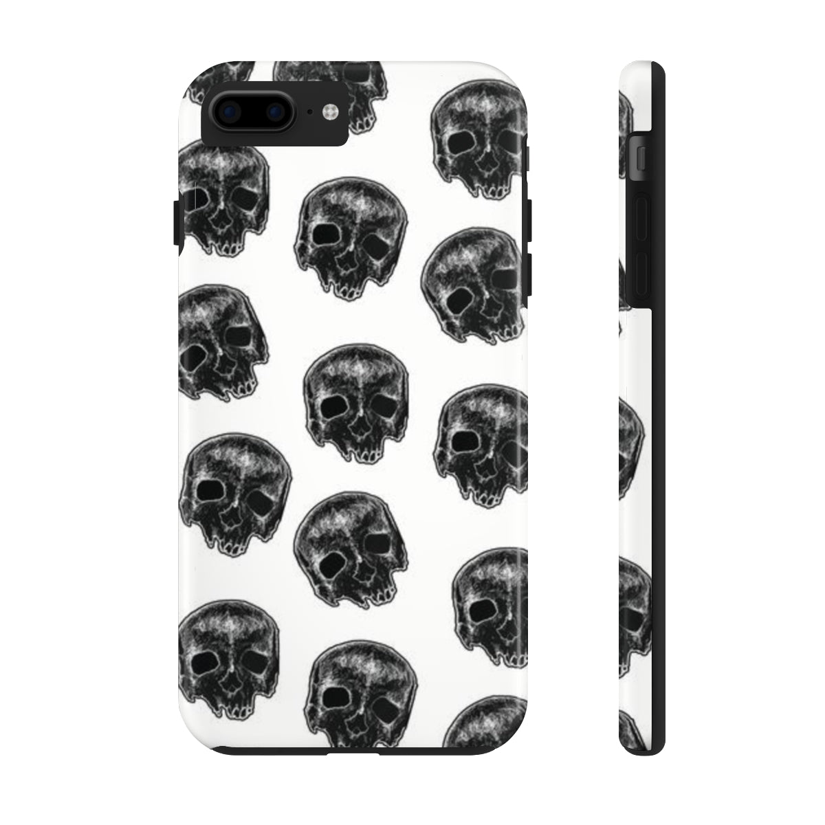 Skull Illustration by Kelly Kresconko Phone Case