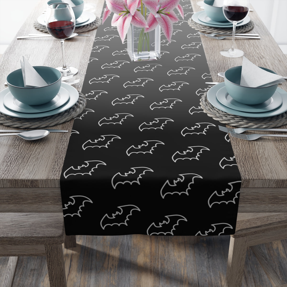 Batty Table Runner (Cotton, Poly)