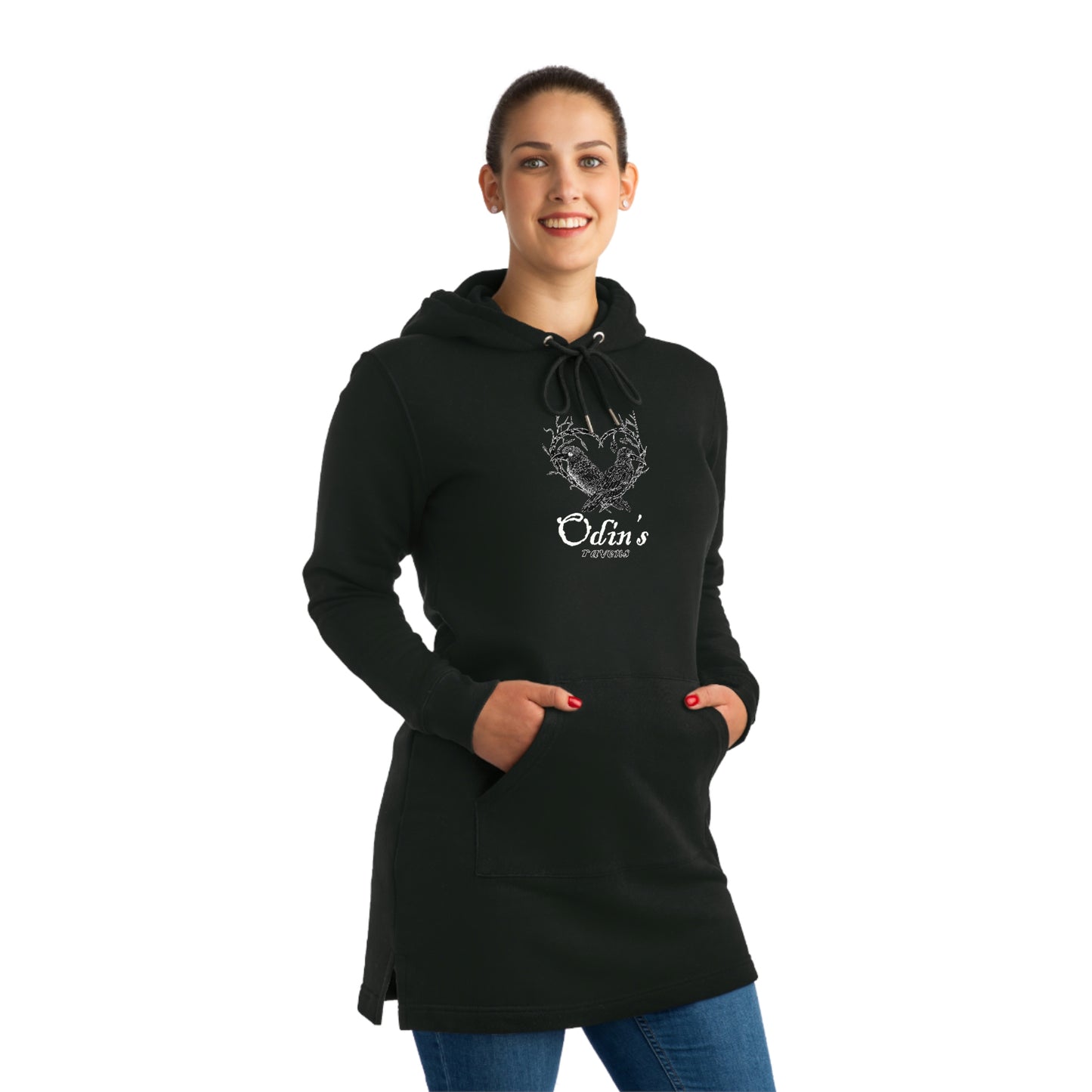 Odin's Ravens Extra long Dress Style Hoodie