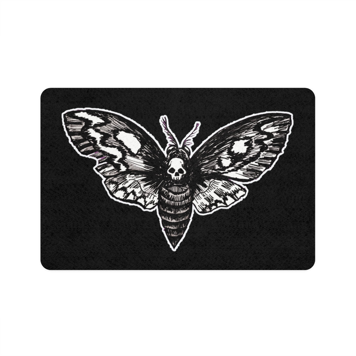 DEATHMOTH Pet Food Mat (12x18)