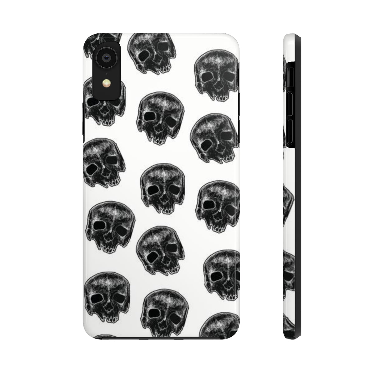 Skull Illustration by Kelly Kresconko Phone Case