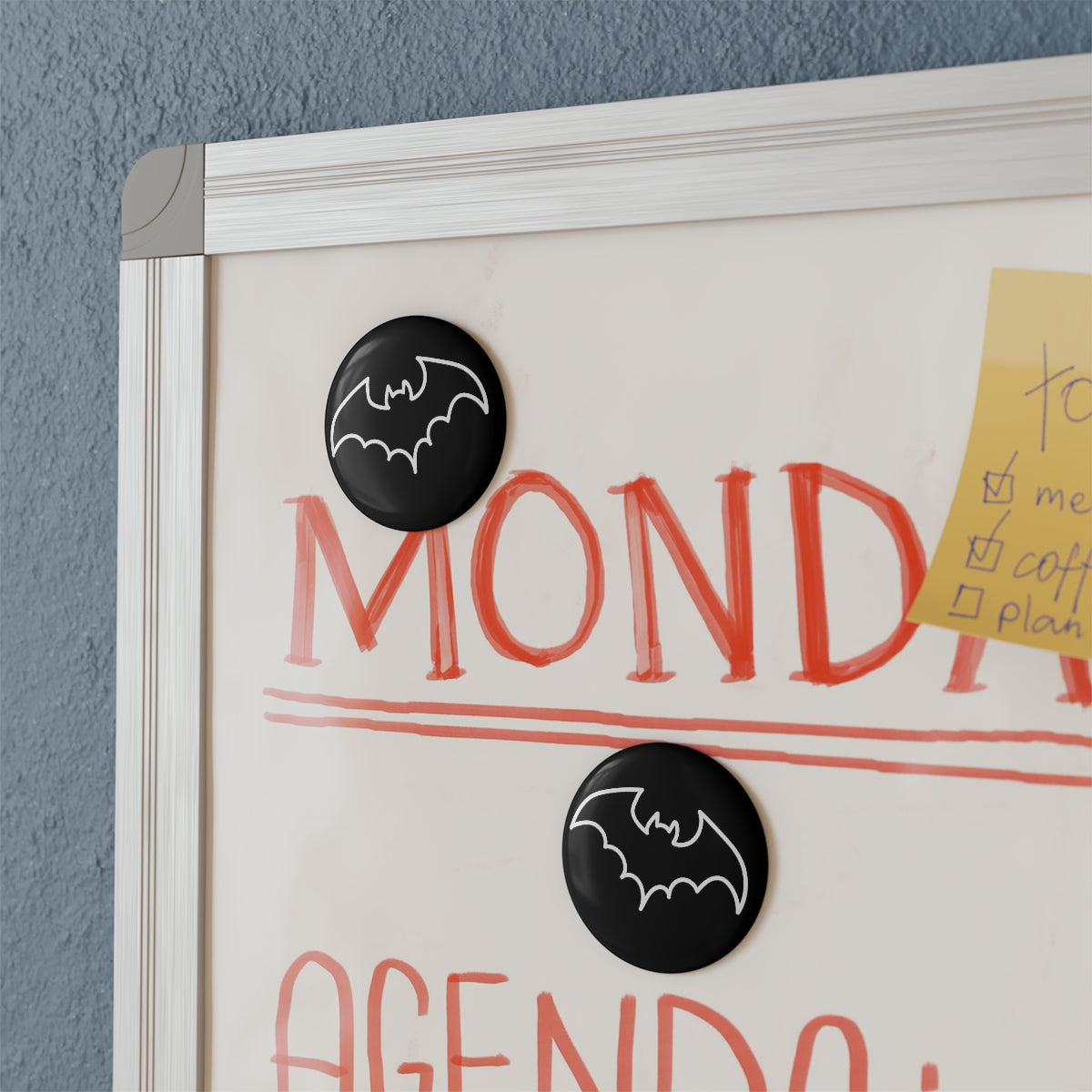 Bat Magnet, Round (1 & 10 pcs)