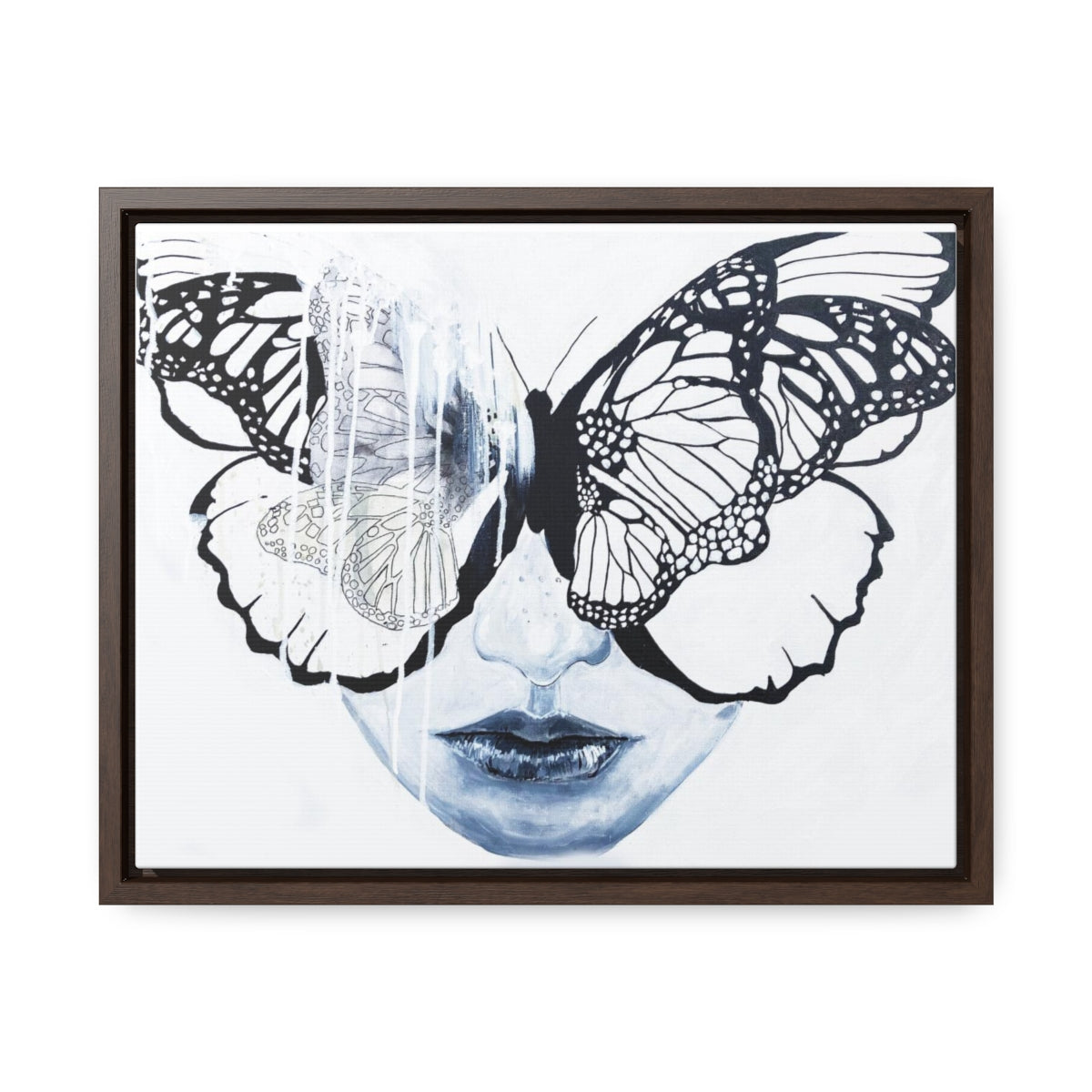 "Butterfly Eyes" Painting by Kelly Kresconko PRINT on Gallery Canvas Wraps, Horizontal Frame