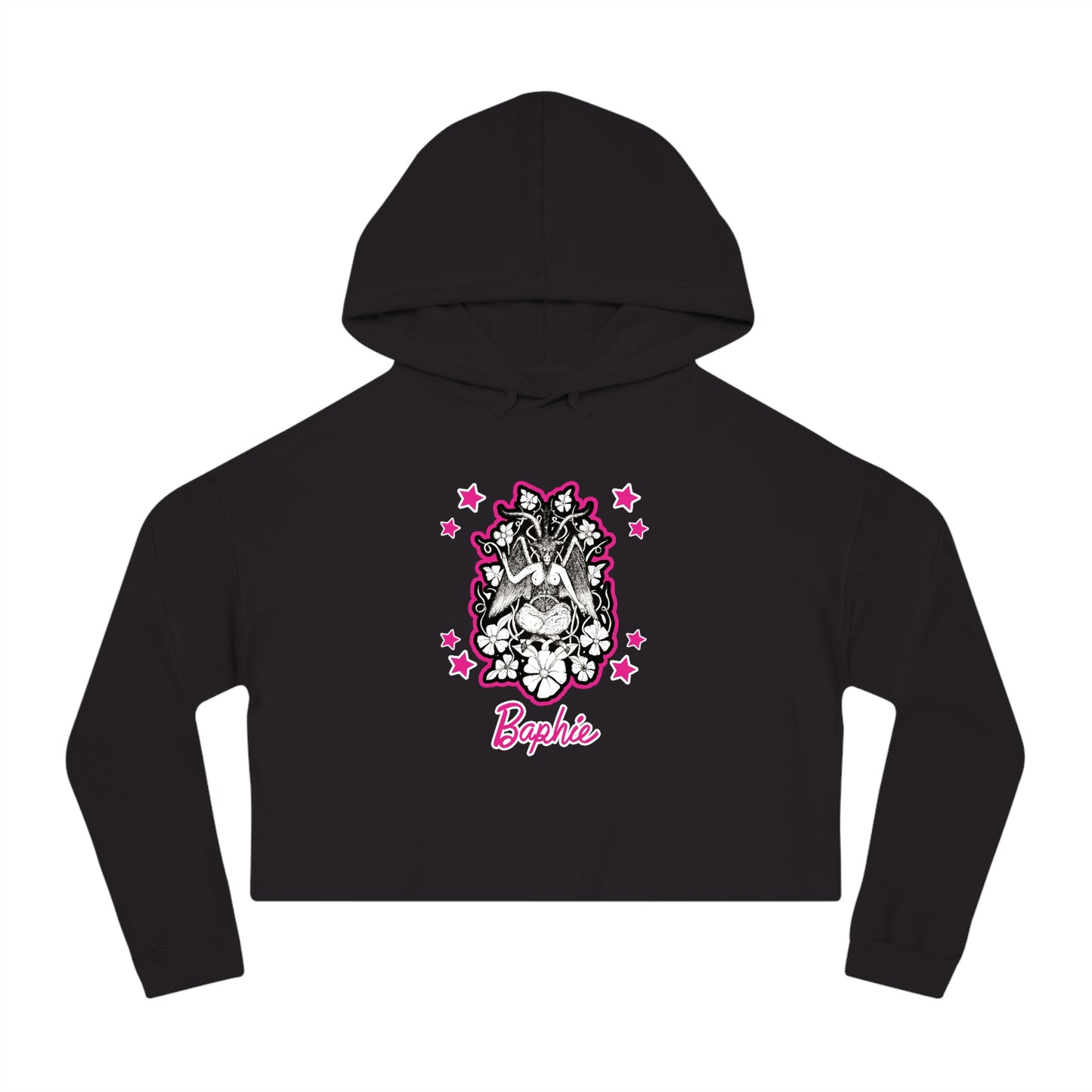 Baphie Cropped Hooded Sweatshirt