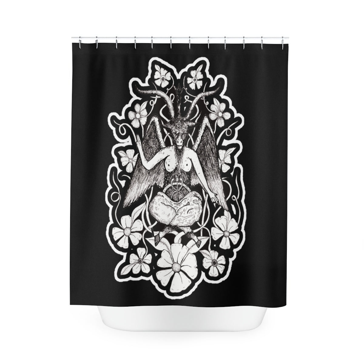 Baphomet Shower Curtain