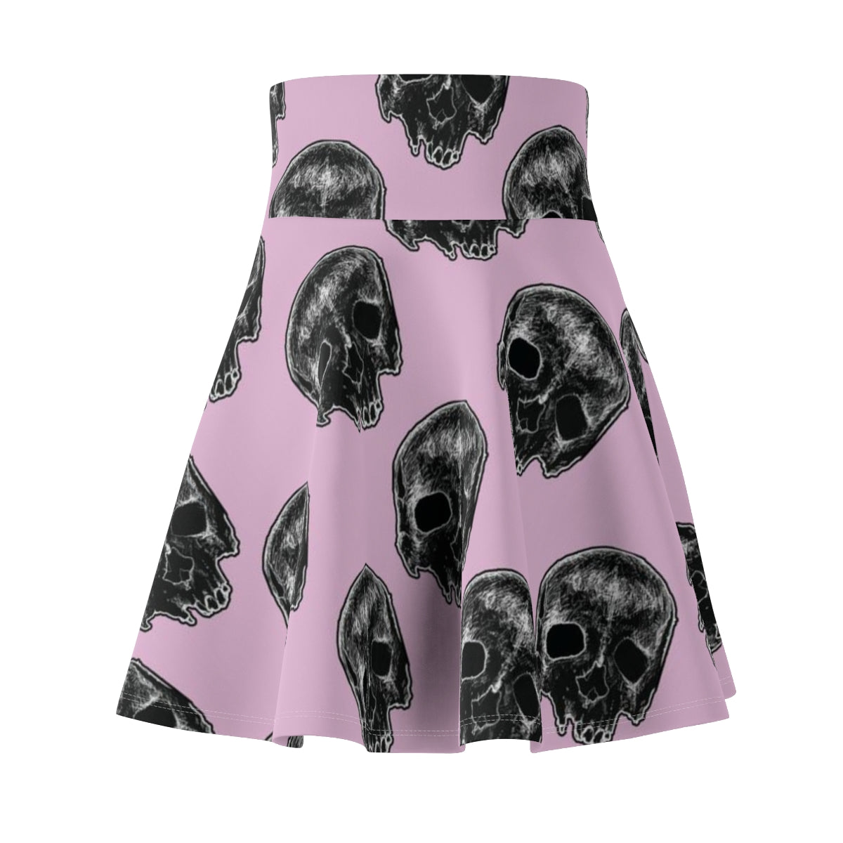 Skater Skirt Kelly Kresconko Pink Skull Print