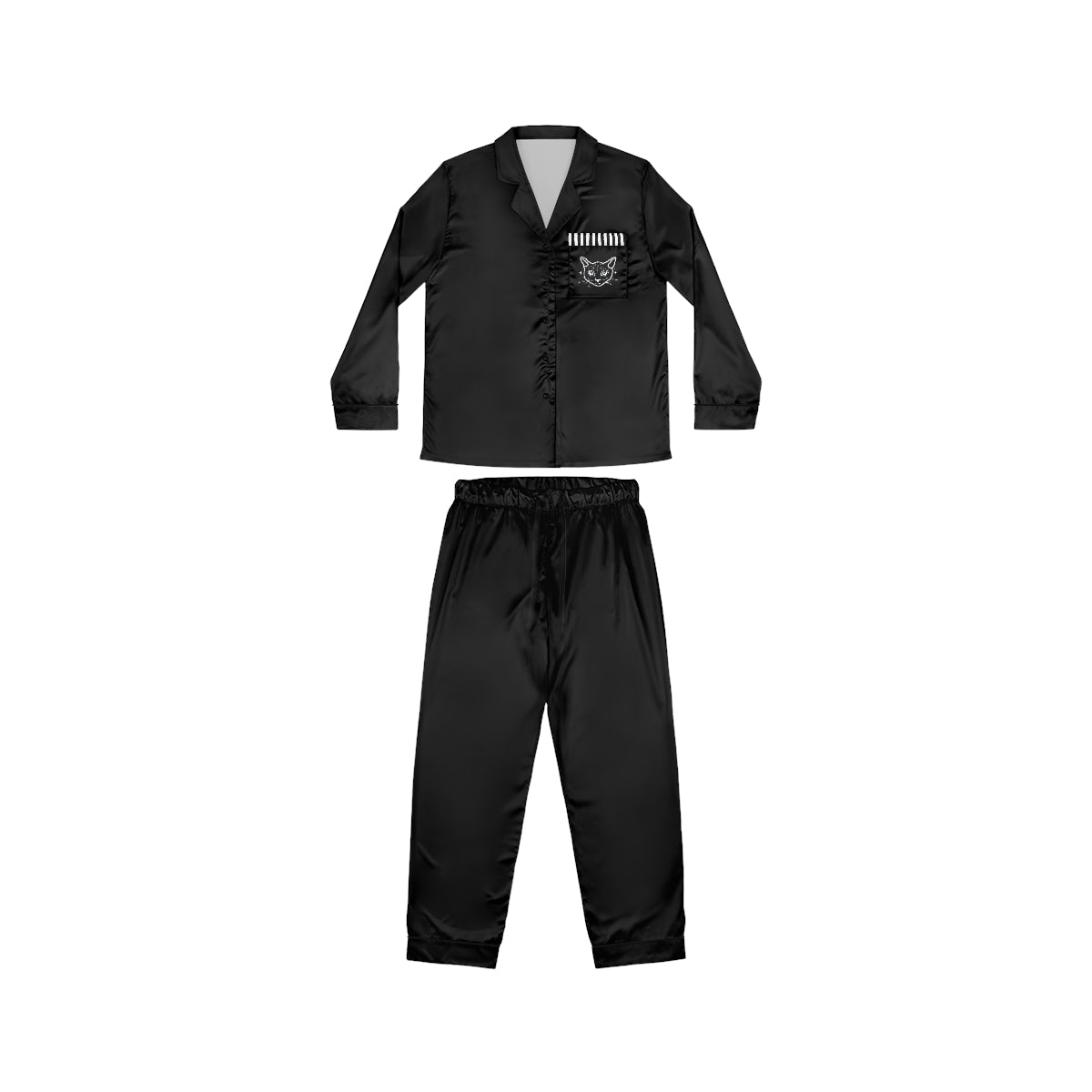 LUXE GOTH BASICS Women's Satin Pajamas