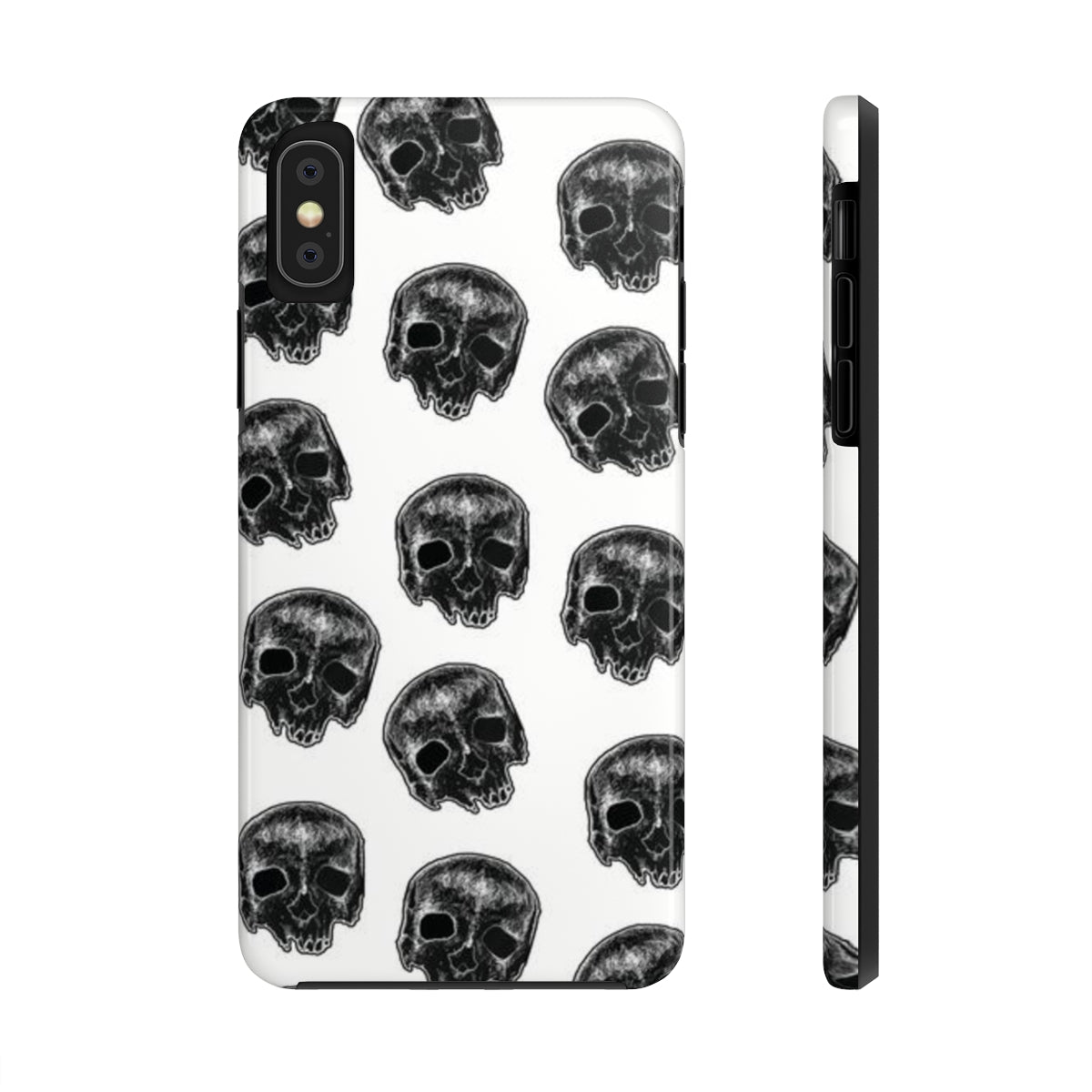 Skull Illustration by Kelly Kresconko Phone Case