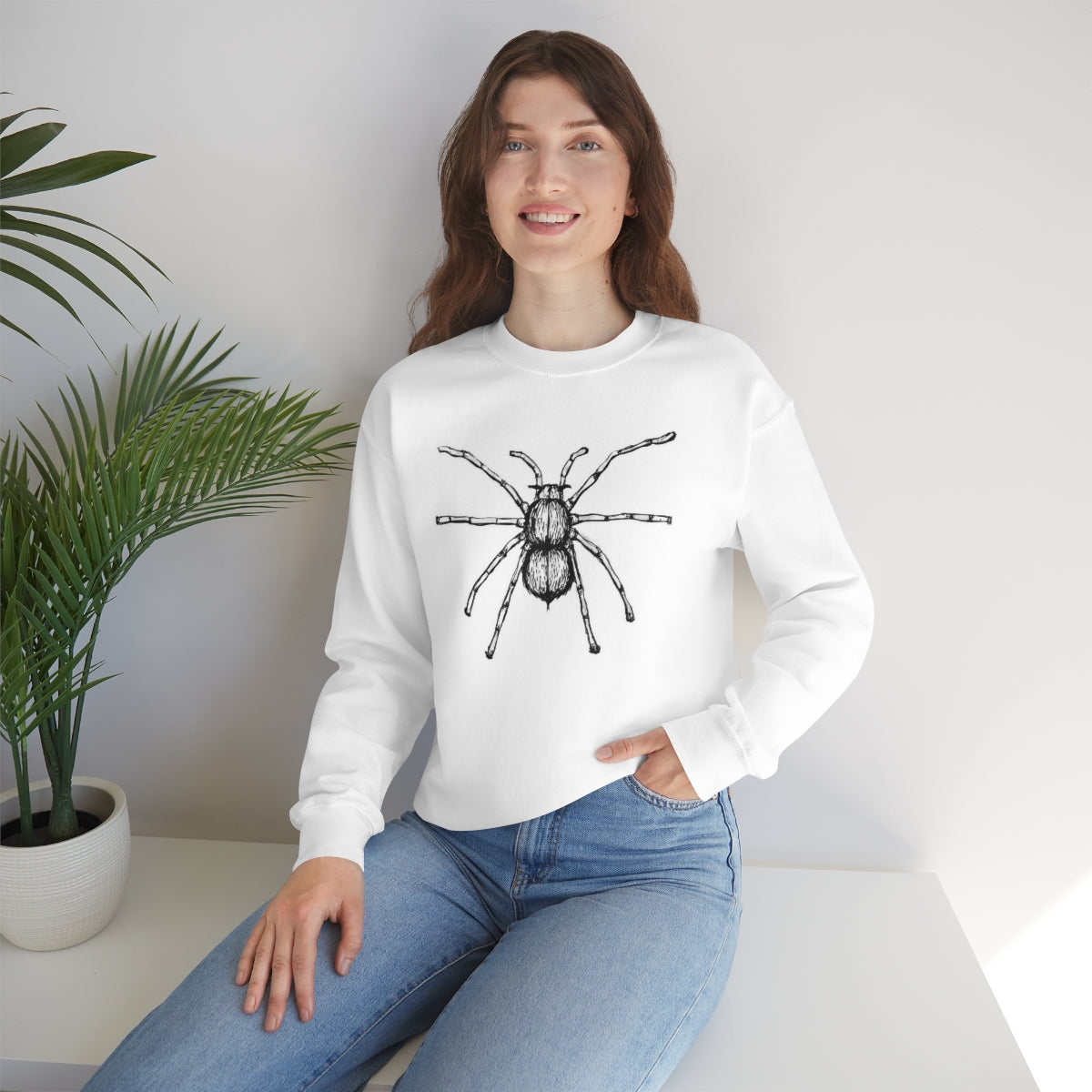Sketchy Spider Unisex Heavy Blend™ Crewneck Sweatshirt