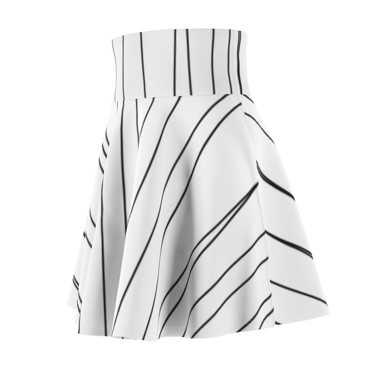 Sketchy Lines Skater Skirt