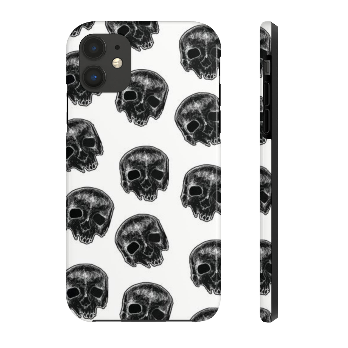 Skull Illustration by Kelly Kresconko Phone Case