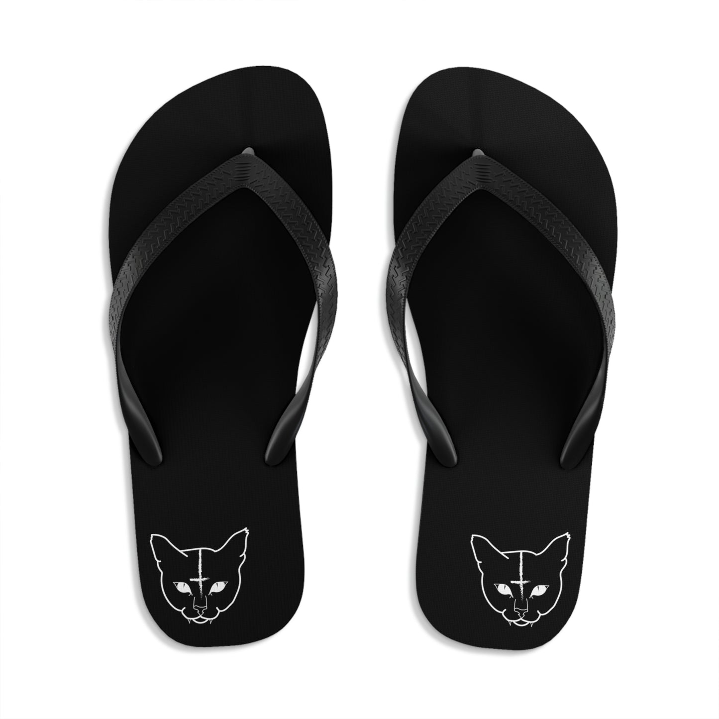 Hell Cat Unisex Flip-Flops
