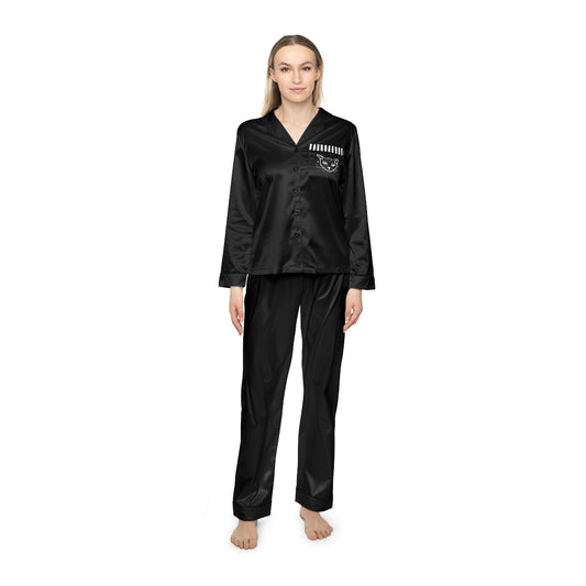 LUXE GOTH BASICS Women's Satin Pajamas