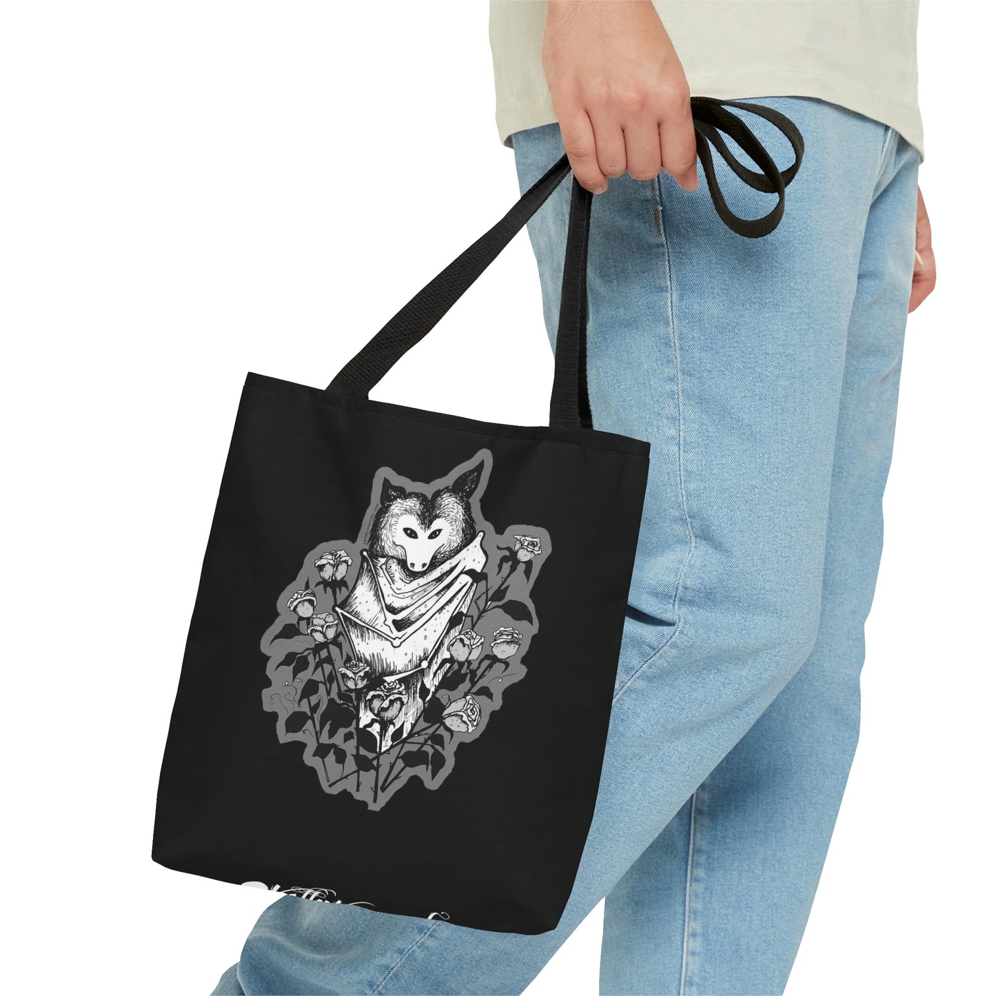Illustrated Batty Tote Bag (Double-Sided)
