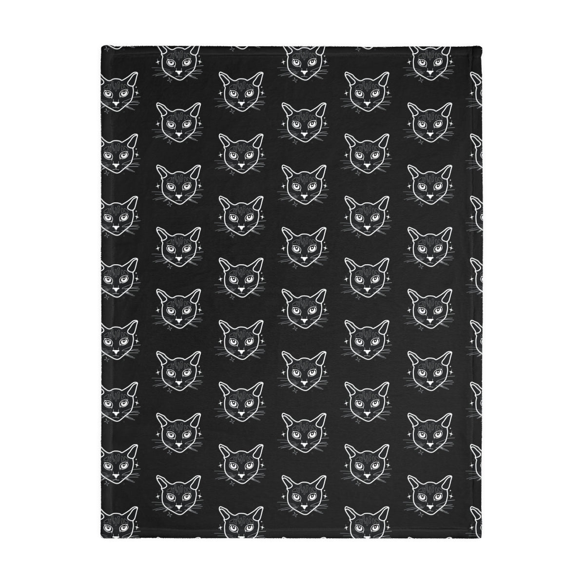 Velveteen "Good Kitty" Blanket (Two-sided print)