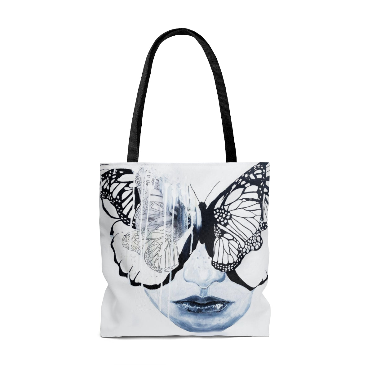 Butterfly Eyes Tote Bag in White