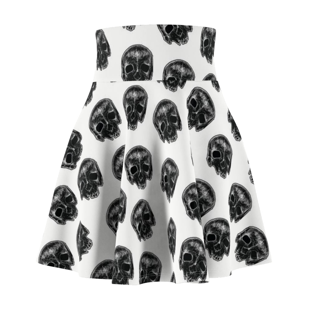 Women's Skater Skirt Kelly Kresconko Black Skull