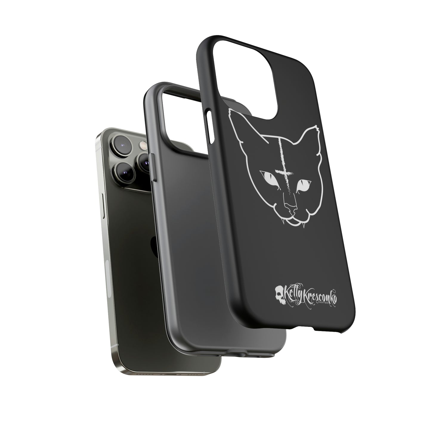Hell Cat Phone Case (40 different sizes to choose from)