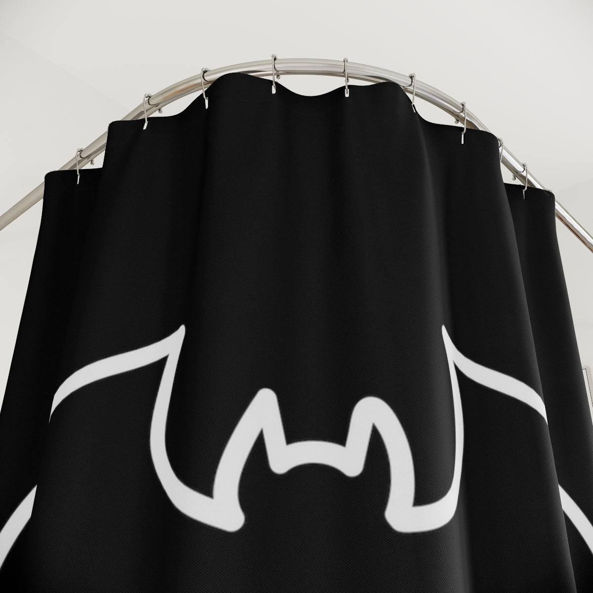 Elite Bat Polyester Shower Curtain