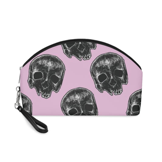 Pink Skull Makeup Bag
