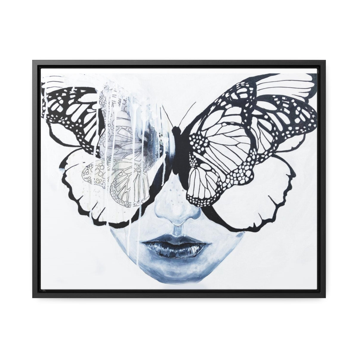"Butterfly Eyes" Painting by Kelly Kresconko PRINT on Gallery Canvas Wraps, Horizontal Frame